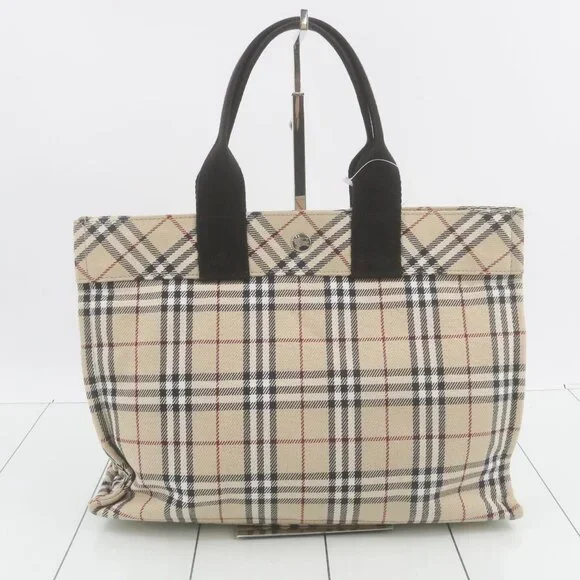 Burberry Blue Label Nova Check Canvas Tote - Picture 3 of 9